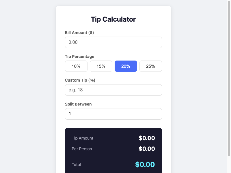 App built from prompt only